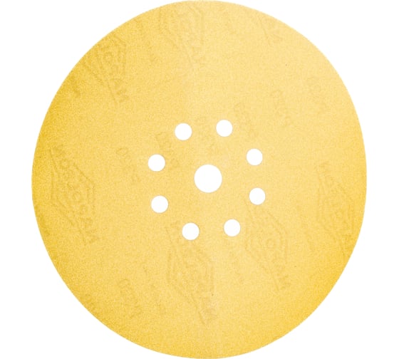 Шлифовальный круг на липучке ABRAFORM Giraffe GOLD 225 мм, 9 отв., Р320, 5 шт AF5-GG-320 1