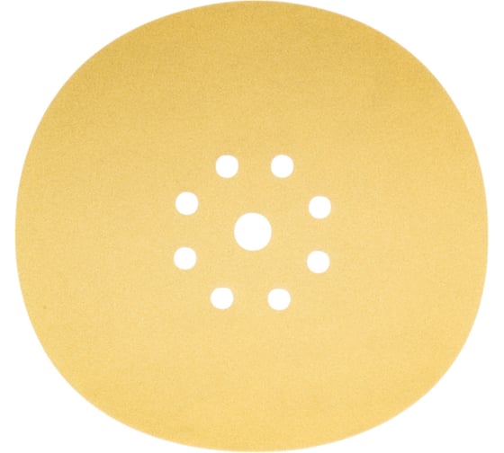 Шлифовальный круг на липучке ABRAFORM Giraffe GOLD 225 мм, 9 отв., Р320, 5 шт AF5-GG-320