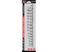 Набор торцевых головок NTX-14M (14 шт; 1/4; 3/8; 1/2; TORX E4-E24) AVS A07827S
