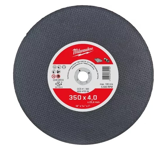 Диск абразивный по мультиматериалам CCS41 (350x25.4х4 мм) Milwaukee 4932472264 1