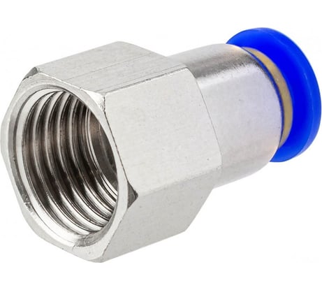 Фитинг для пластиковых трубок 6 мм с внутренней резьбой 1/4 Forsage F-SPCF06-02(59377)