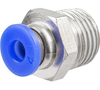Фитинг для пластиковых трубок 4 мм с наружной резьбой 1/4 Forsage F-SPC04-02(59364)