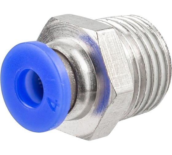 Фитинг для пластиковых трубок 4 мм с наружной резьбой 1/4 Forsage F-SPC04-02(59364) 1