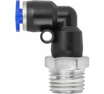 Фитинг угловой для пластиковых трубок 4 мм с наружной резьбой 1/4 Forsage F-SPL04-02(59399)