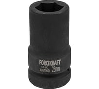Головка ударная глубокая 6-гранная 28 мм, 1"DR Forcekraft FK-48510028(57414)