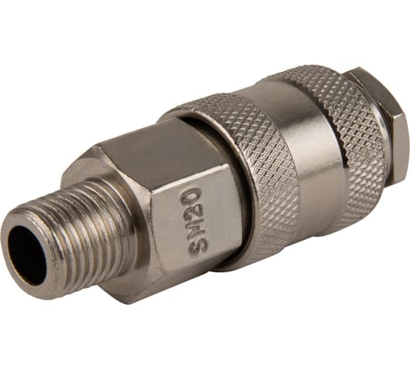 Соединение быстросъемное пневматическое с внешней резьбой 1/4" Optimus OPT-720SMA