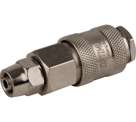 Соединение быстросъемное пневматическое с обжимным креплением под шланг 8 мм Optimus OPT-720SPA