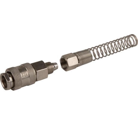 Соединение быстросъемное пневматическое с пружинкой, резьба 3/8" Optimus OPT-730SPS