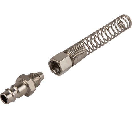 Штуцер быстроразъемного соединения пневматического с пружинкой, резьба  3/8" Optimus OPT-730PPS