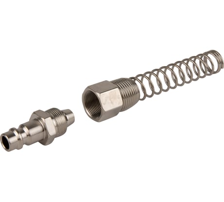 Штуцер быстроразъемного соединения пневматического с пружинкой, резьба 1/2" Optimus OPT-740PPS