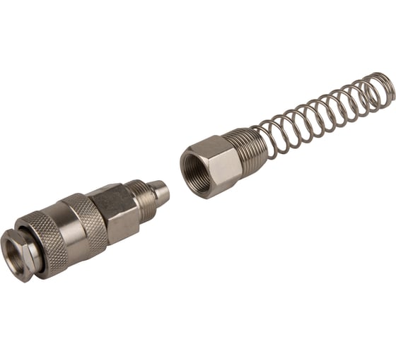 Соединение быстросъемное пневматическое с пружинкой, резьба 1/2" Optimus OPT-740SPS