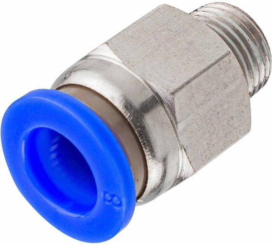 Фитинг для пластиковых трубок 8 мм с наружной резьбой 1/8 Forsage F-SPC08-01(59368) 1