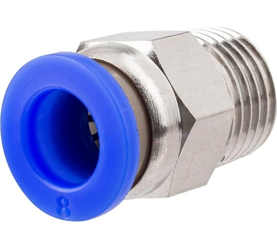 Фитинг для пластиковых трубок 8 мм с наружной резьбой 1/4 Forsage F-SPC08-02(59369) 1