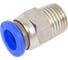 Фитинг для пластиковых трубок 8 мм с наружной резьбой 1/4 Forsage F-SPC08-02(59369) 2