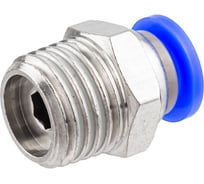 Фитинг для пластиковых трубок 6 мм с наружной резьбой 1/4 Forsage F-SPC06-02(59366)