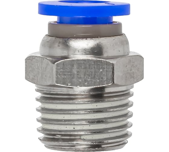 Фитинг для пластиковых трубок 6 мм с наружной резьбой 1/4 Forsage F-SPC06-02(59366)