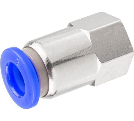Фитинг для пластиковых трубок 6 мм с внутренней резьбой 1/8 Forsage F-SPCF06-01(59376)