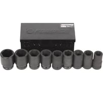 Набор головок ударных глубоких 6-гранных 27, 30, 32, 33, 36, 38, 41, 46, 50 мм, 1"DR, 9 предметов, в кейсе Forsage F-8091MPB(15208)