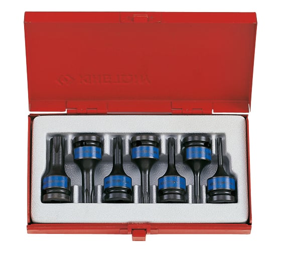 Набор ударных торцевых насадок (7 шт; 1/2", Т25-Т60; 60 мм) KING TONY 4417PP 1