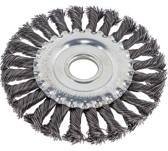 Кордщетка дисковая стальная витая для УШМ 100 мм, в блистере Rockforce RF-BWF104(29087) 1