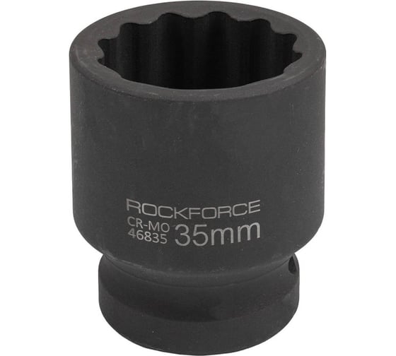 Головка ударная 35 мм, 12 гр., 3/4"DR Rockforce RF-46835(59763) 1