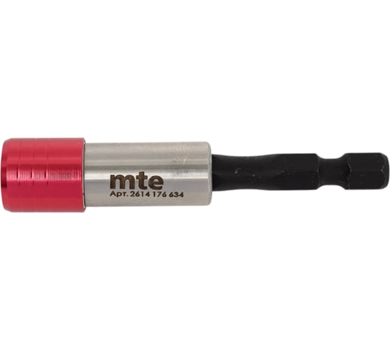 Магнитный держатель для бит с быстрозажимным патроном 1/4", 65 мм MTE 2614176634