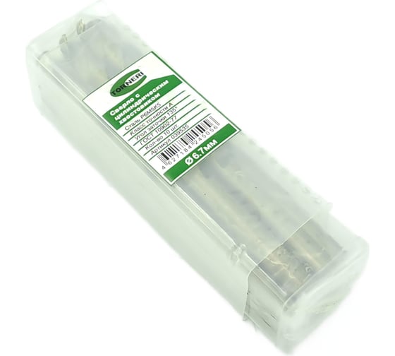 Сверло по металлу (6.7х63х101 мм; Р6М5К5; шлиф А1; цх) TORNERI 039535