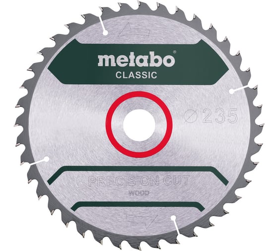 Диск пильный Precision Cut Classic (235x30 мм; 40Z) Metabo 628680000 1