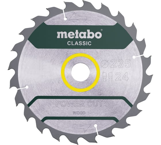 Диск пильный Power Cut Classic (235x30 мм; 24Z) Metabo 628678000 1