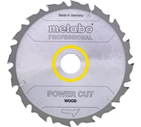 Диск пильный Power Cut PROFESSIONAL (165x20 мм; 14Z) Metabo 628292000