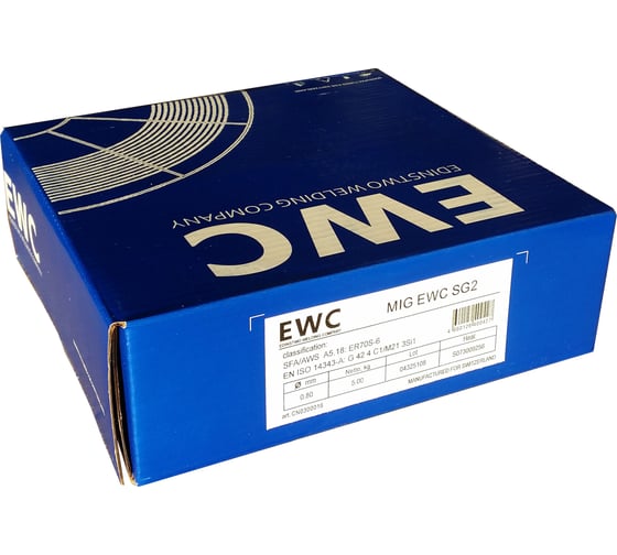 Проволока сварочная омеднённая MIG SG2 (0.8 мм; 5 кг) EWC CN0300016