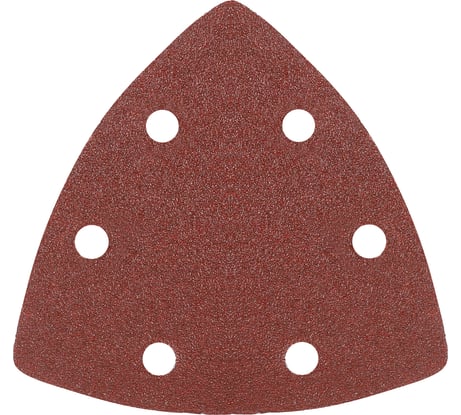 Треугольник шлифовальный на липучке (5 шт; 80х80х80 мм; Р80) PATRIOT 820010302