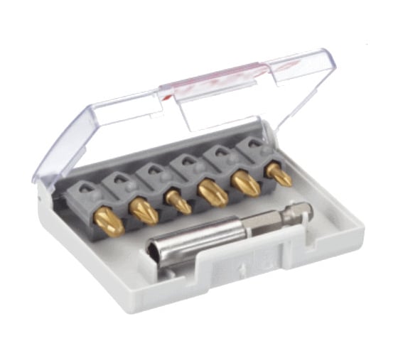 Набор бит с битодержателем (6 шт; 25 мм; PH/PZ; TIN) Bosch 2607001937 1