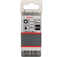 Биты двухсторонние ECO (60 шт; 45 мм; PZ1/PZ2) Bosch 2608521266