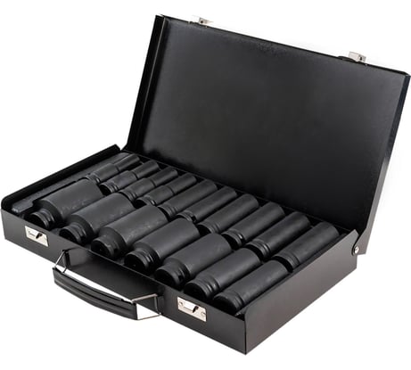 Набор головок ударных удлиненных 1/2"DR, 10-36 мм, 17 шт AV Steel AV-721417