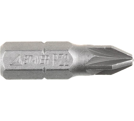 Биты STAYER 1000 шт, PZ2, 25 мм 26221-2-25-1000 1