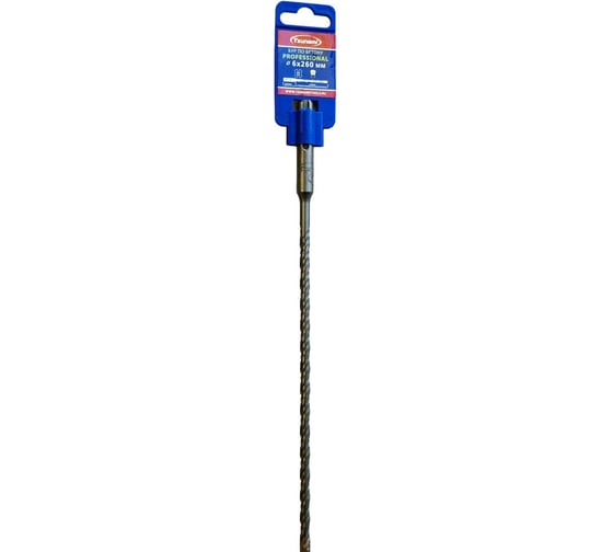 Бур по бетону 6х260/210 мм, SDS-plus PROFESSIONAL Tsunami T10610200006260
