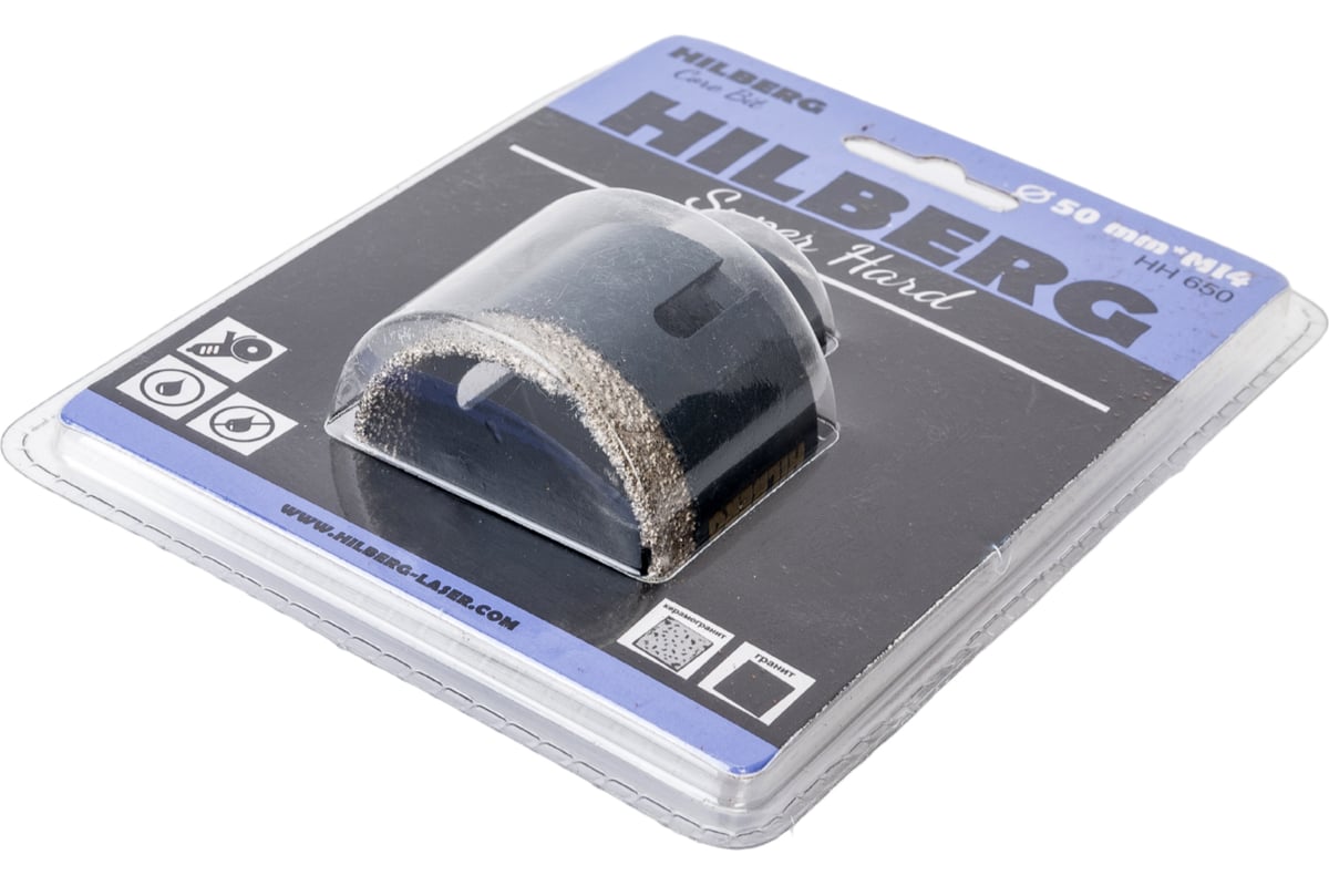 Коронка алмазная по керамике и керамограниту Super Hard (50 мм; M14 ...