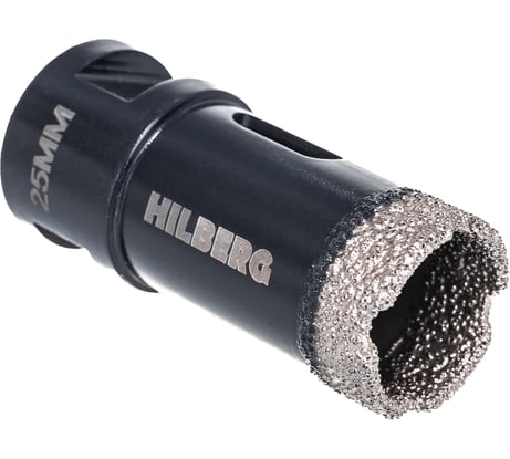 Коронка алмазная по керамике и керамограниту Super Hard (25 мм; M14) Hilberg HH625