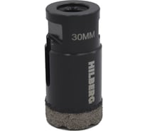 Коронка алмазная по керамике и керамограниту Super Hard (30 мм; M14) Hilberg HH630