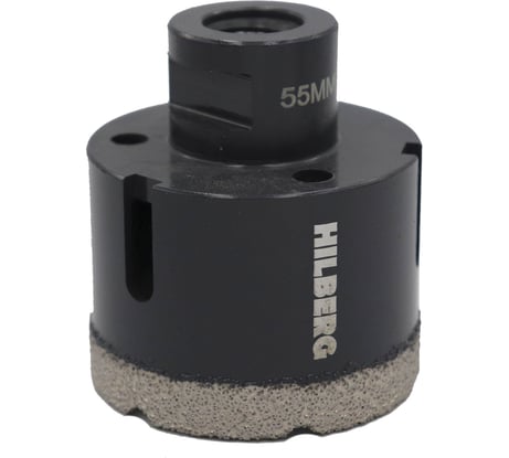 Коронка алмазная по керамике и керамограниту Super Hard (55 мм; M14) Hilberg HH655