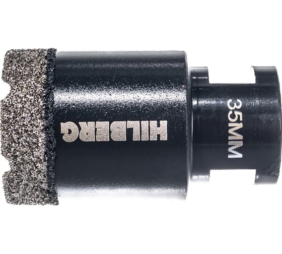 Коронка алмазная по керамике и керамограниту Super Hard (35 мм; M14) Hilberg HH635