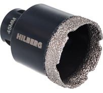 Коронка алмазная по керамике и керамограниту Super Hard (45 мм; M14) Hilberg HH645