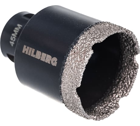 Коронка алмазная по керамике и керамограниту Super Hard (45 мм; M14) Hilberg HH645