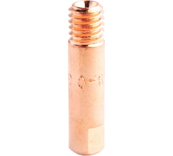 Наконечник сварочный прямой ICU0003-12 (10 шт; E-CU; M6х25 мм; 1.2 мм) Сварог 00000089928 1