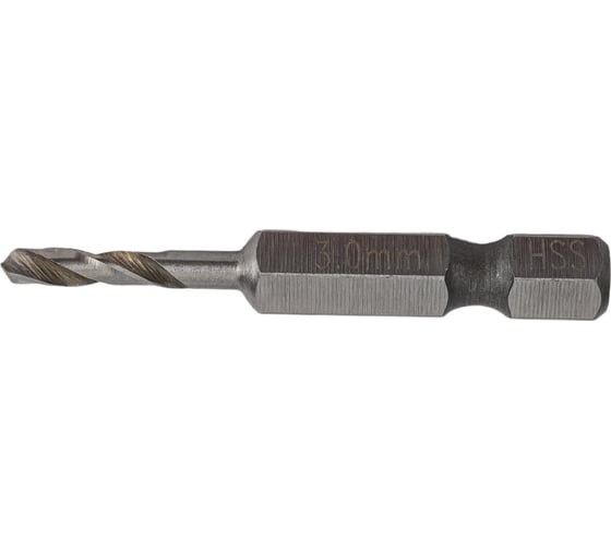 Сверло спиральное по металлу (3 мм; HSS-G; 5D; 135 град; шестигр.хв.) PROJAHN 133030
