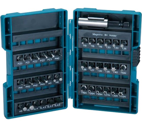 Набор насадок 37 шт. в упаковке 10 наборов Makita B-28606-10 1