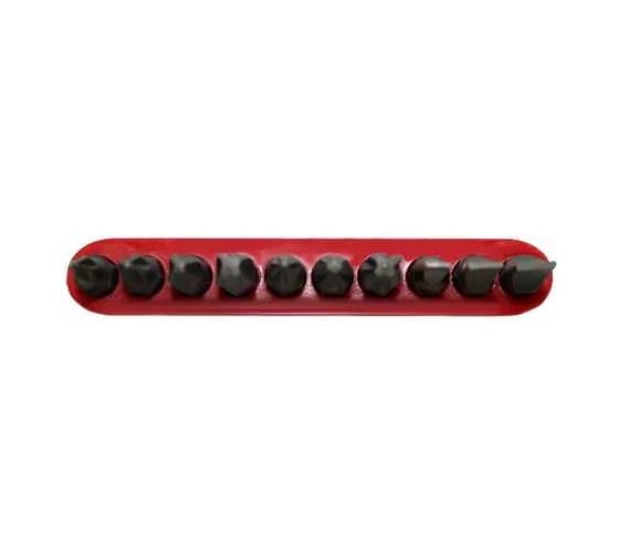 Набор бит 10 шт, 1/4" (PH.0,1,2,3, PZ.1,2,3, SL 4, 5.5, 6.5 мм), 25 мм, в блистере Rockforce RF-21020(1278)