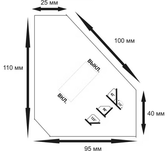 Фиксатор (угольник) магнитный отключаемый MH-11 30 LBS ATLASWELD MH-1130LBS
