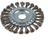 Щетка крацовка для УШМ, дисковая, жгутированная, 125 мм GREPP 211-125